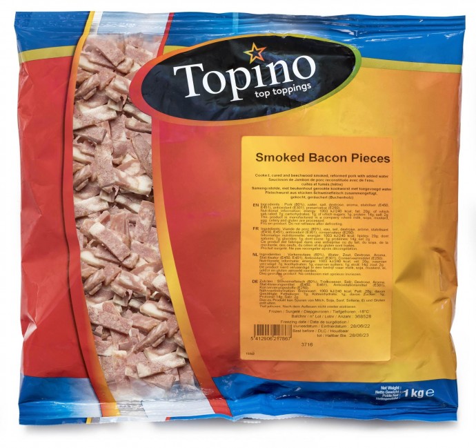 Topino Smoked Pizza Bacon x 1kg