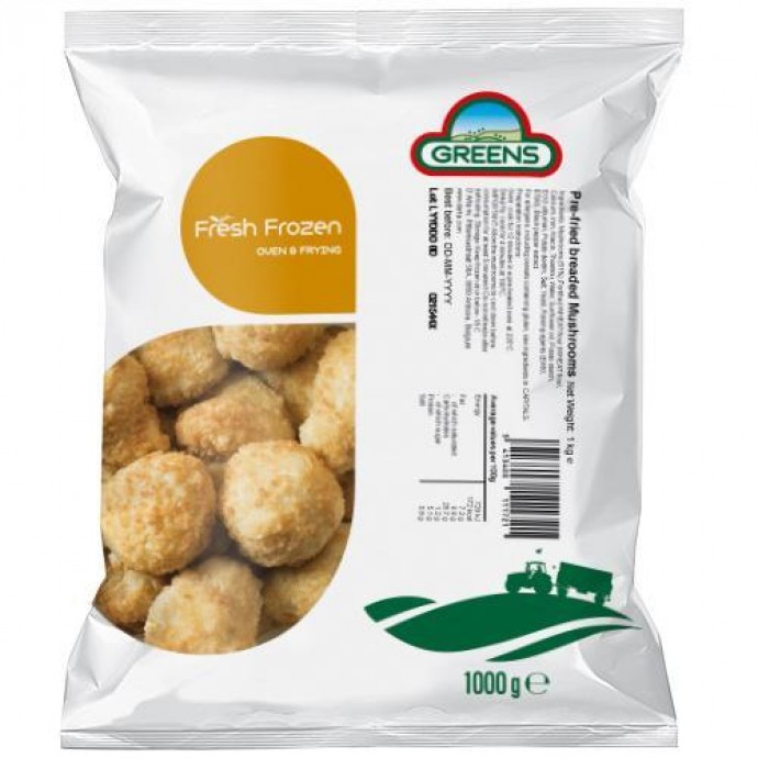 GREENS (Scelta) Breaded Garlic Button Mushrooms