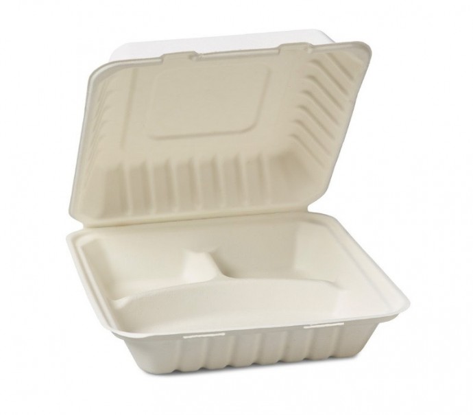 Bagasse HP4 3 Compartment Boxes x 200