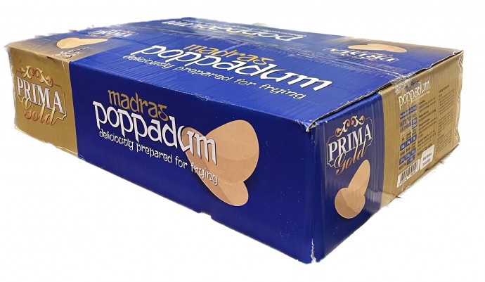 PRIMA PREMIUM Madras Plain Papadum (60 x 200g)