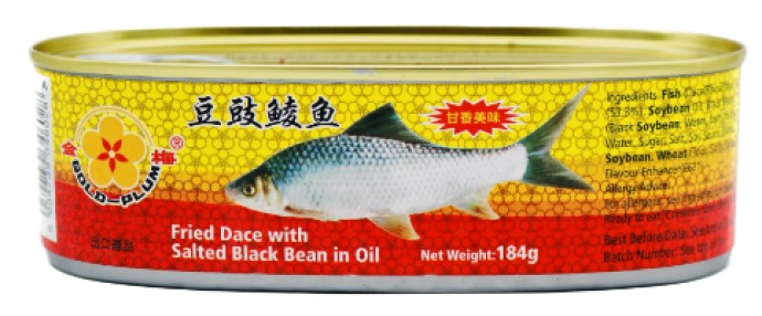 (tin)Fried Dace with Salted Black Bean184g