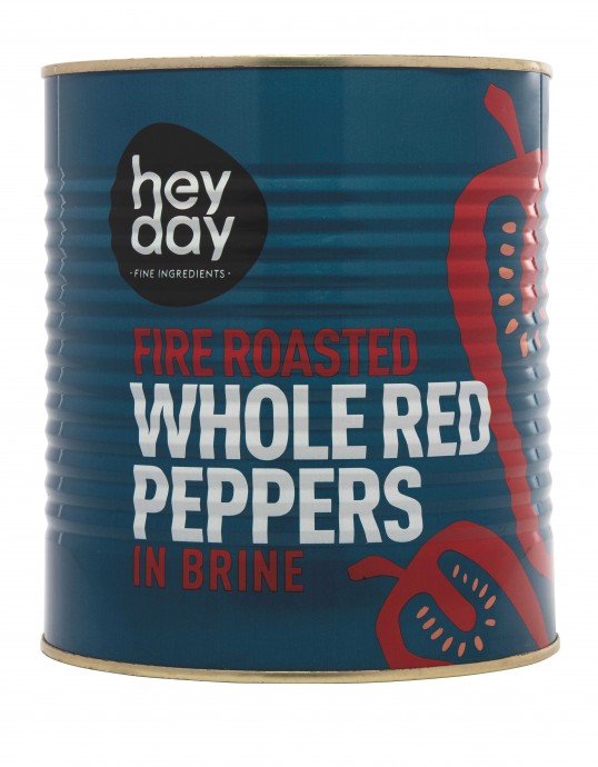 (Case) Heyday Whole Roasted Red Peppers in Brine (6 x 2.9kg)