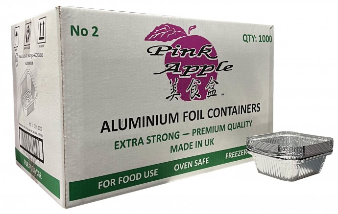 Pinkapple No.2 Foil Containers x 1000
