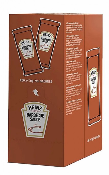 HEINZ Classic BBQ Sauce Sachet 250 x 7ml