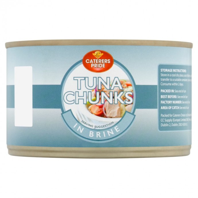 Small Tins Tuna Chunks in Brine Caterers Pride